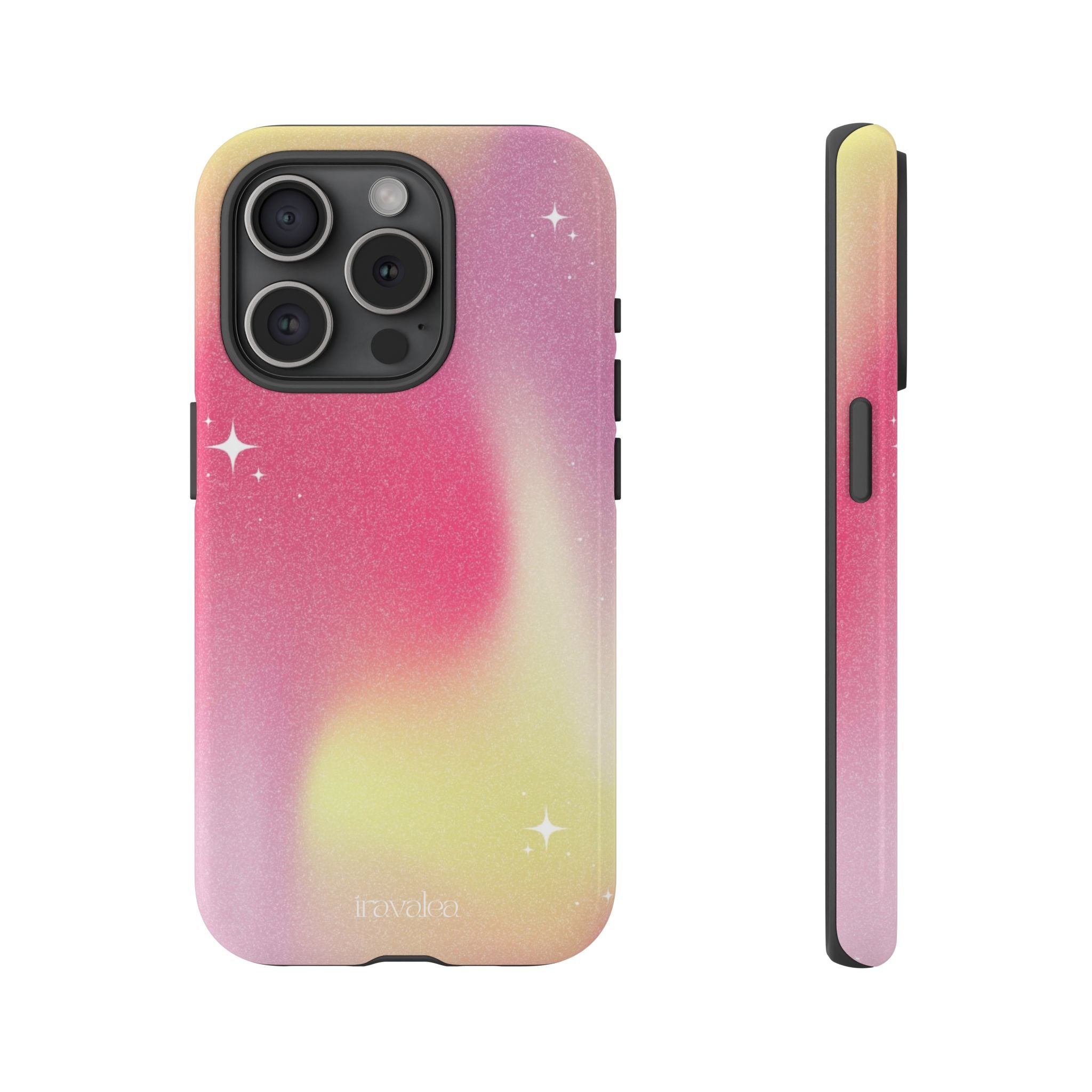 Pastel Pink Nebula Stars Phone Case
