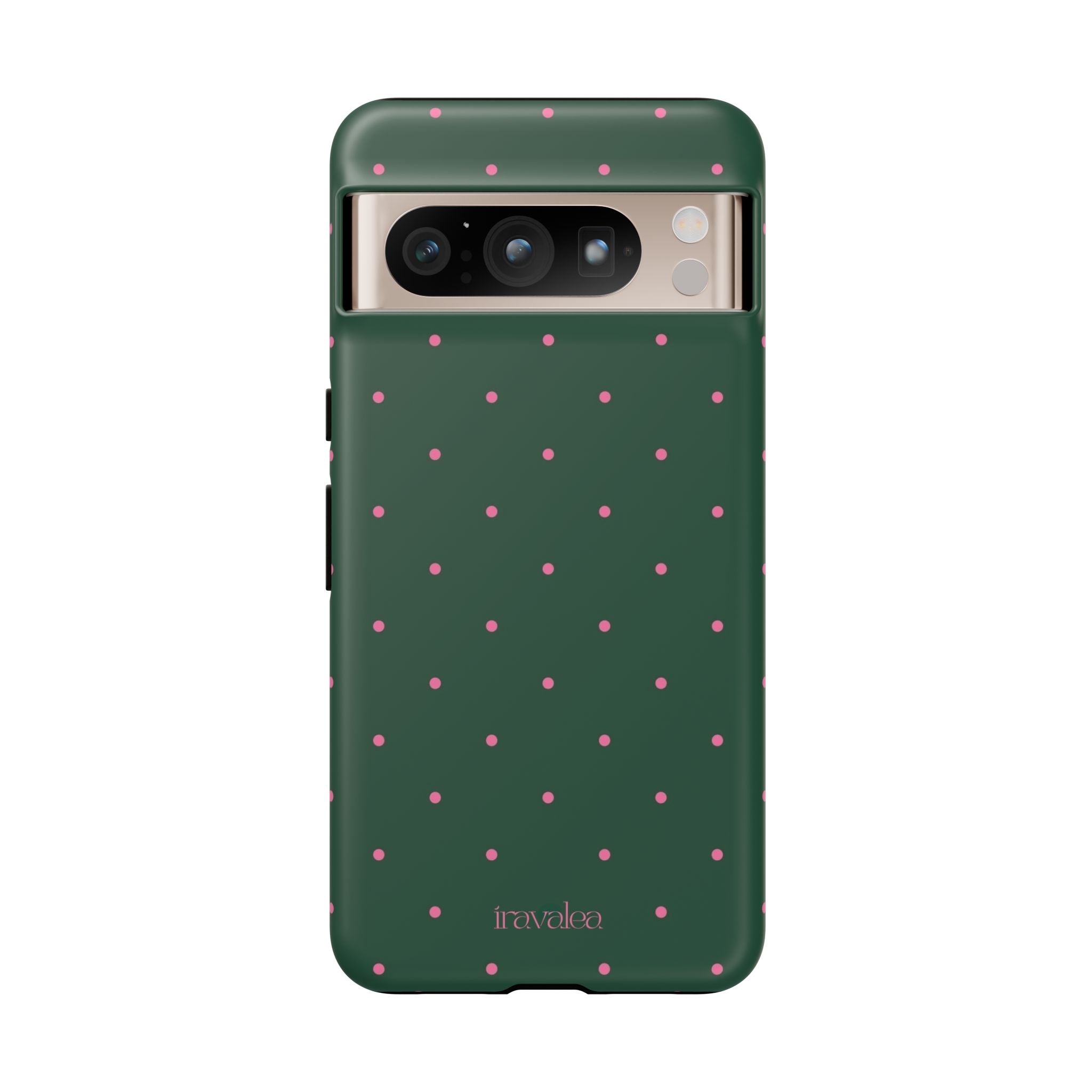 Dark Green Polka Dot Phone Case