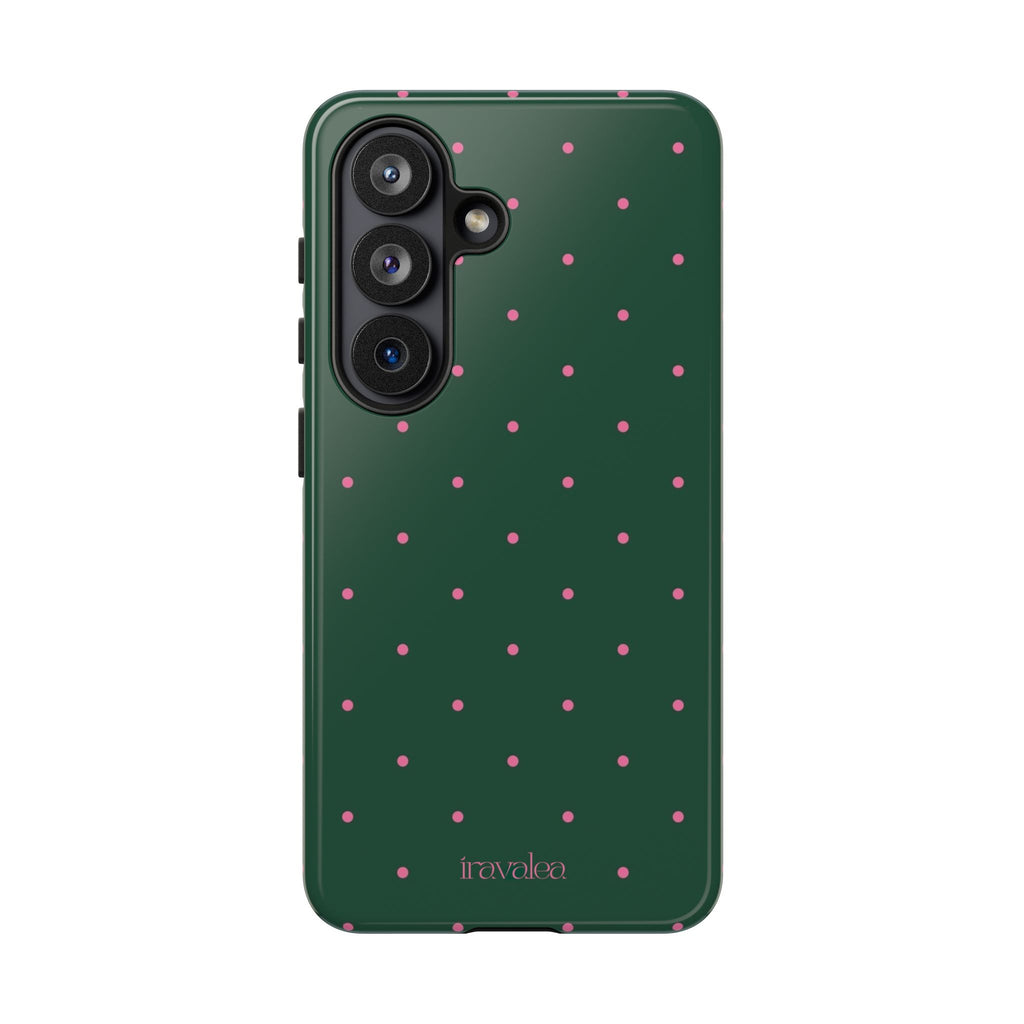 Dark Green Polka Dot Phone Case