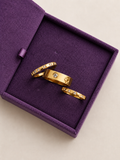 Golden Clover Ring Set