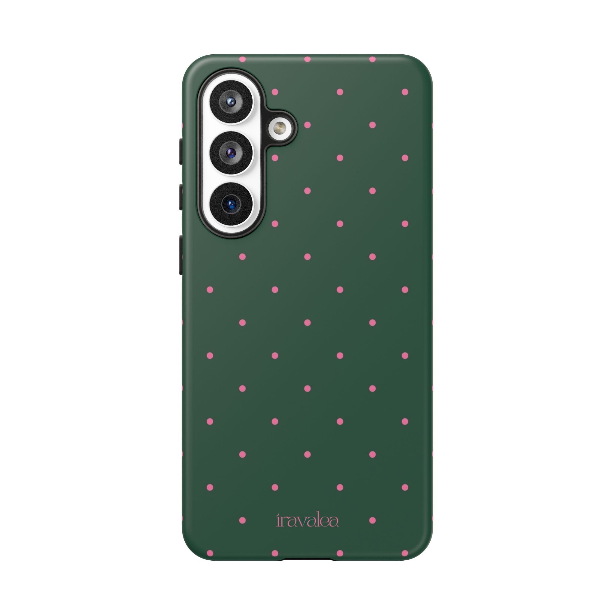 Dark Green Polka Dot Phone Case