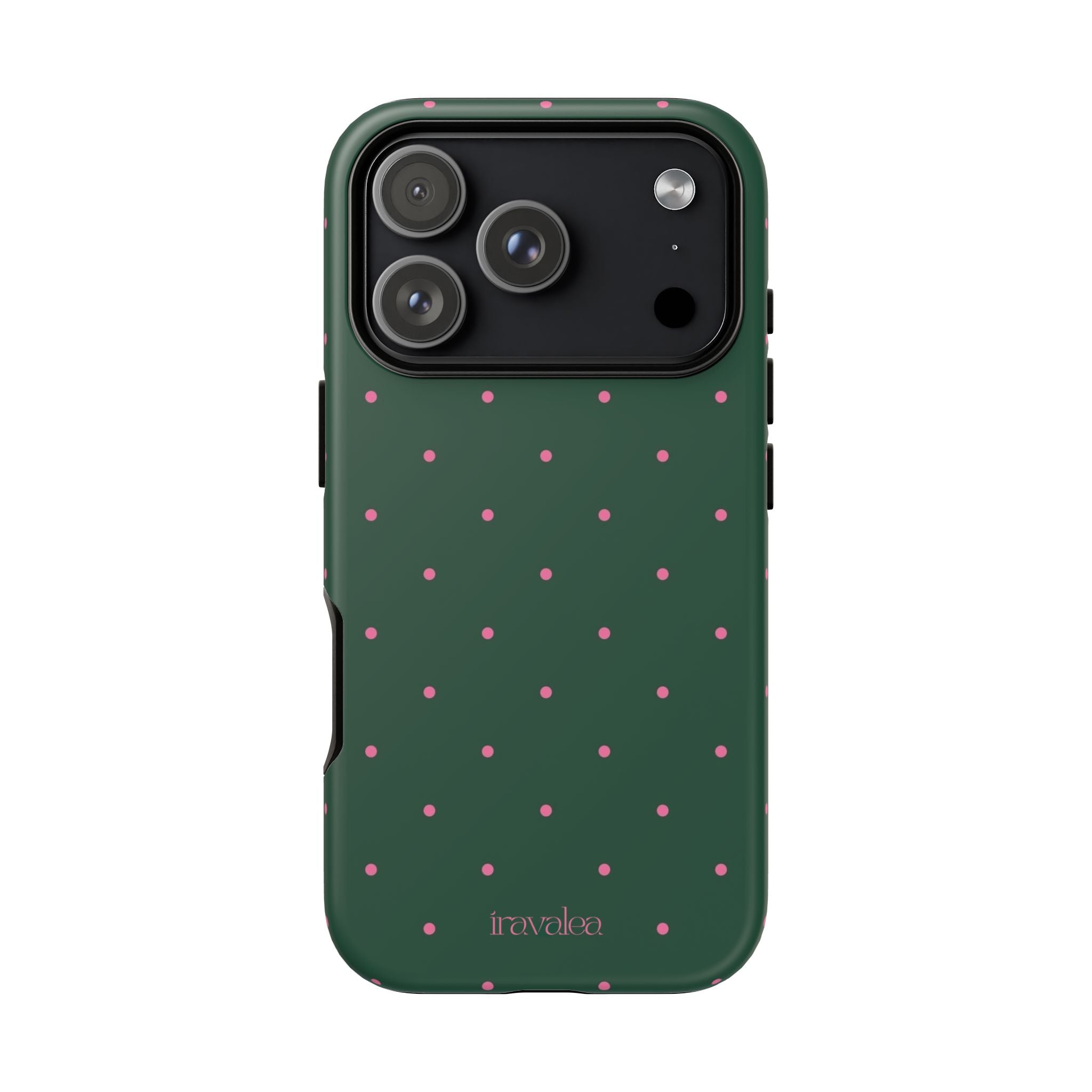 Dark Green Polka Dot Phone Case