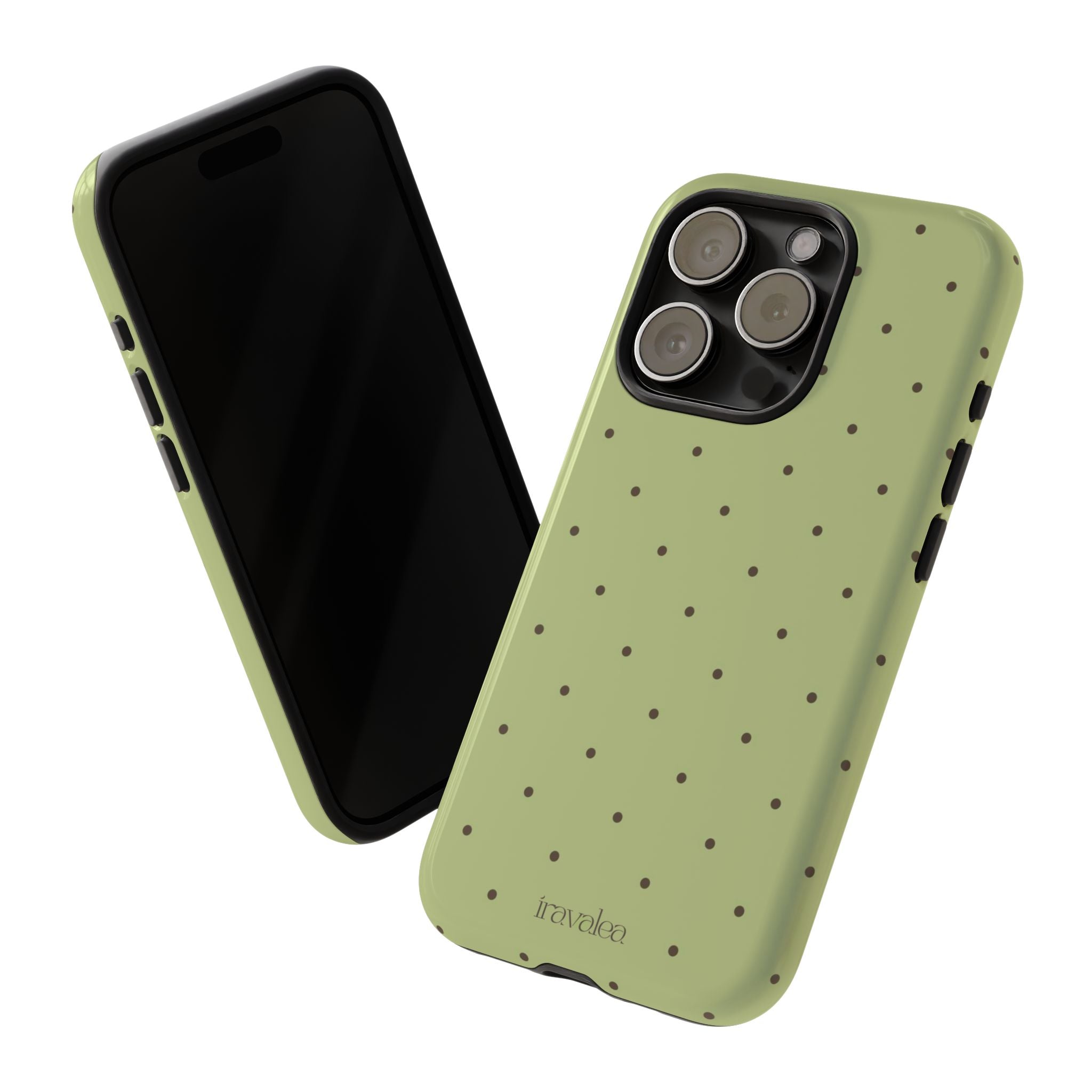 Matcha Green Polka Dot Phone Case