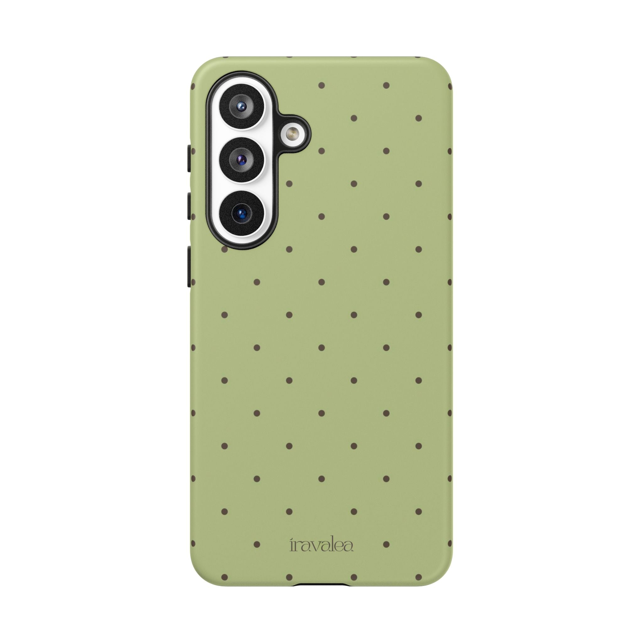 Matcha Green Polka Dot Phone Case
