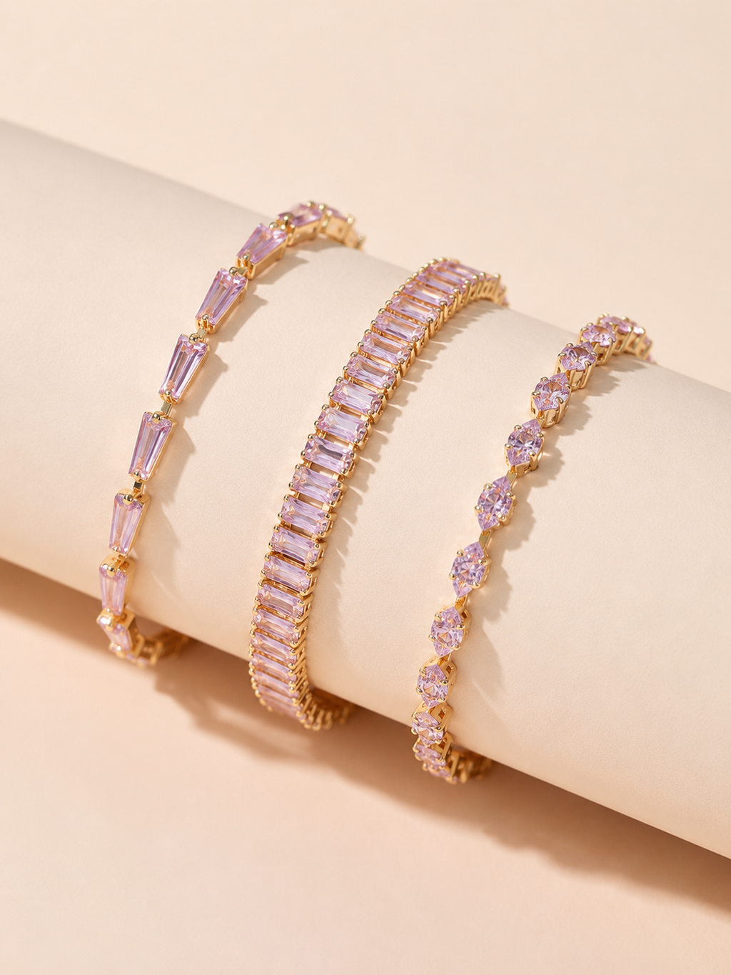 Rose Champagne Bracelet Set