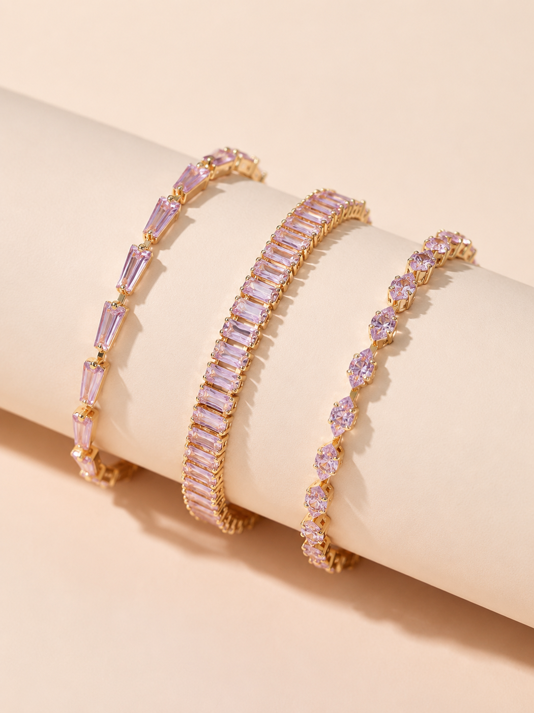 Rose Champagne Bracelet Set