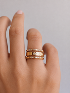 Golden Clover Ring Set