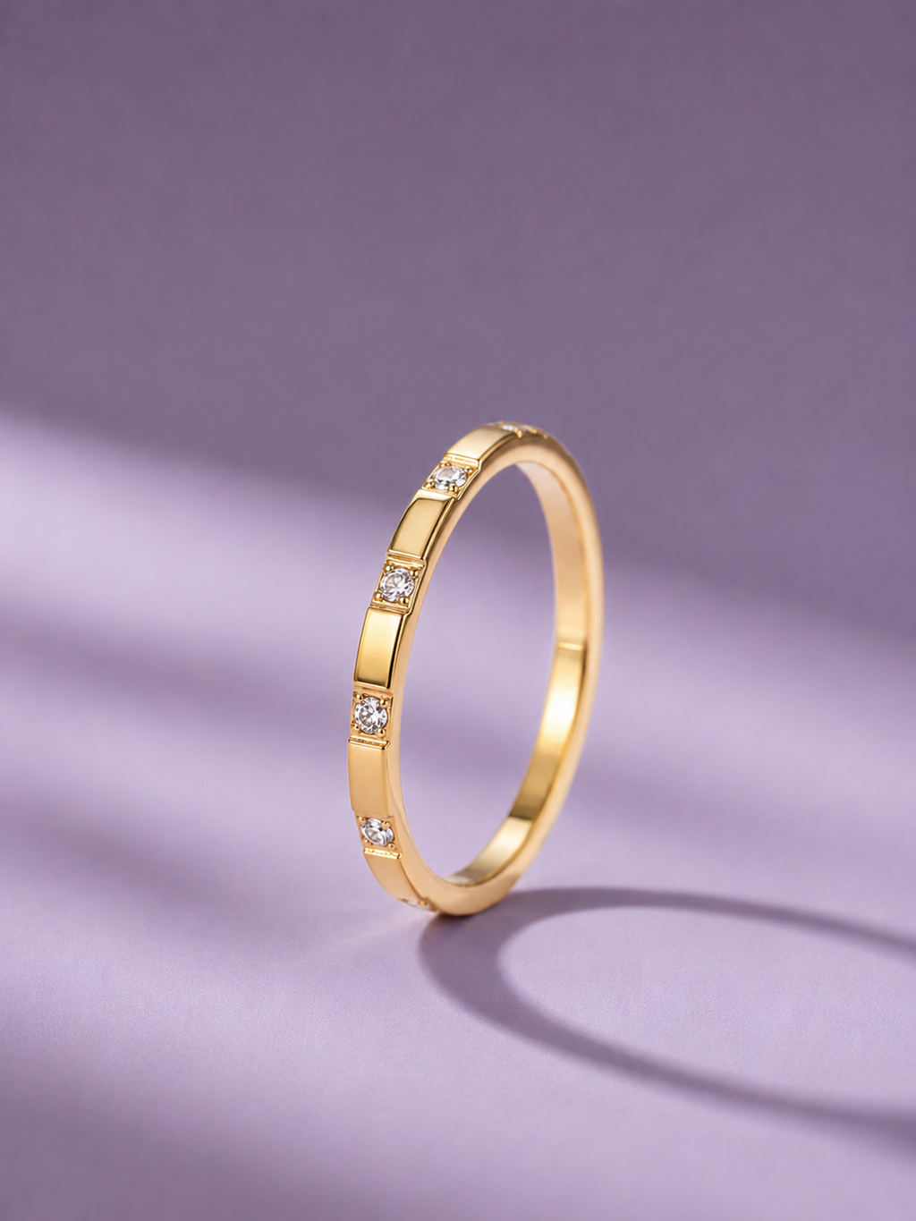 Golden Clover Ring Set
