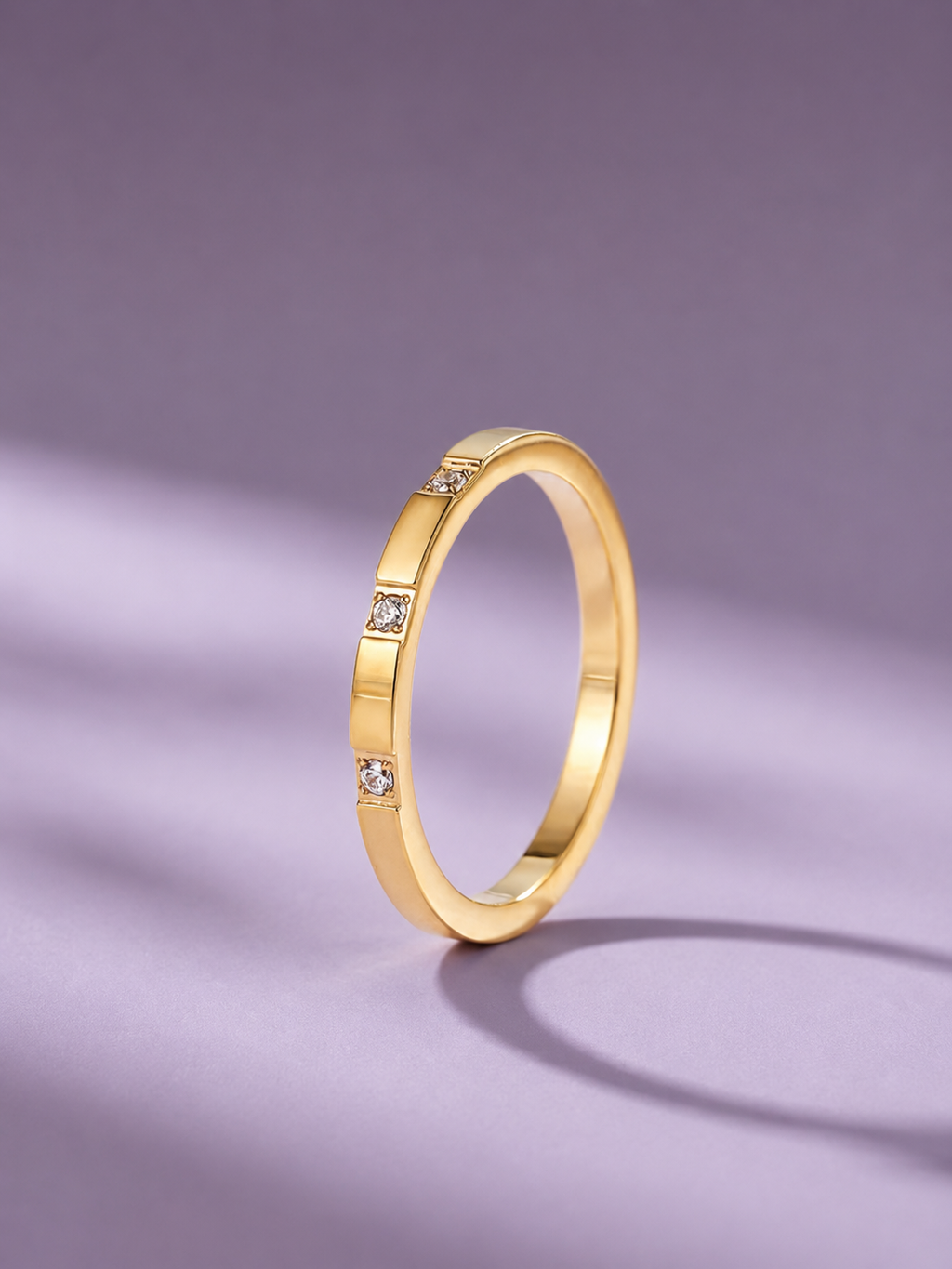 Golden Clover Ring Set
