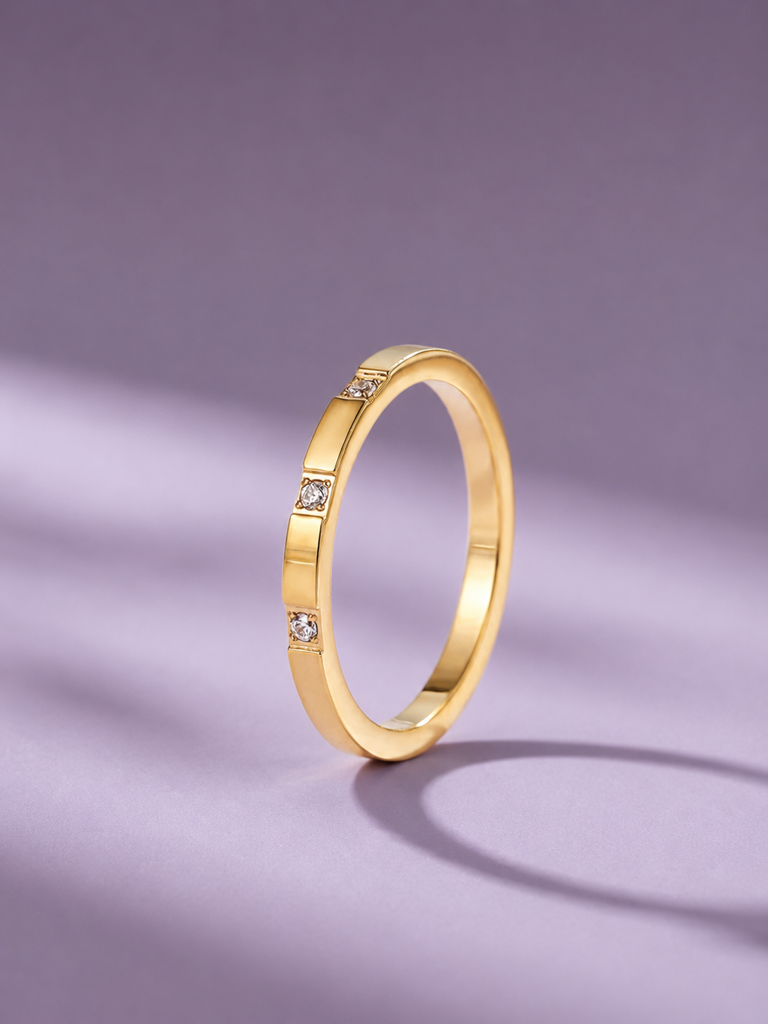 Golden Clover Ring Set