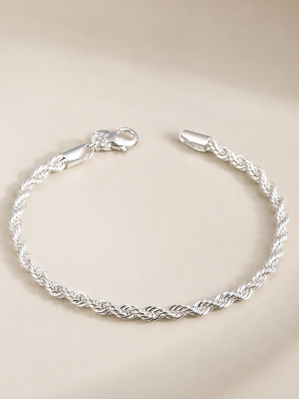 Silver Mist Twisted Bracelet